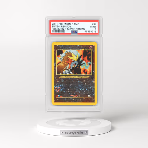 2001 Pokemon 3 Movie Promo #34 Entei - Holo (PSA 9 MINT)