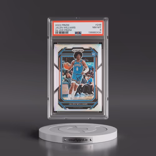 2022 Panini Prizm #246 Jalen Williams - Silver Prizm (PSA 8 NM-MT)