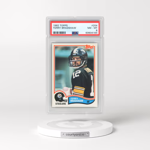 1982 Topps #204 Terry Bradshaw (PSA 8 NM-MT)