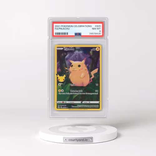 2021 Pokémon Celebrations #005 Pikachu - Full Art (PSA 8 NM-MT)