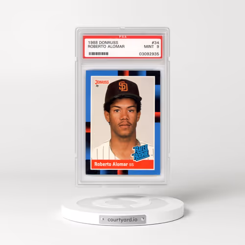 1988 Donruss #34 Roberto Alomar (PSA 9 MINT)