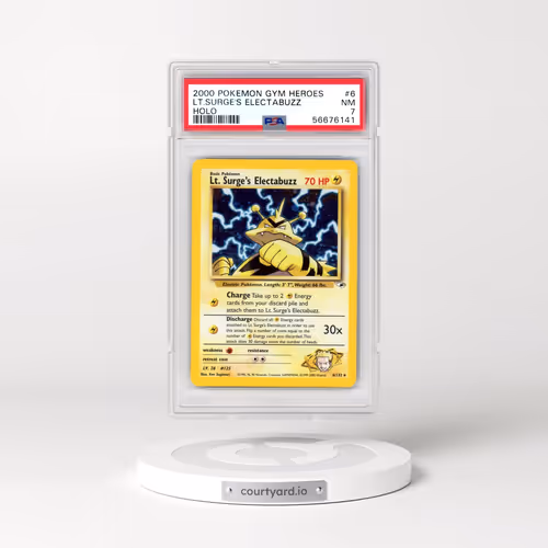 2000 Pokémon Gym Heroes #6 LT. Surge's Electabuzz - Holo (PSA 7 NM)