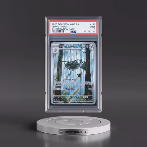 2025 Pokémon Wht EN-White Flare #149 Ferrothorn - Illustration Rare (PSA 9 MINT)