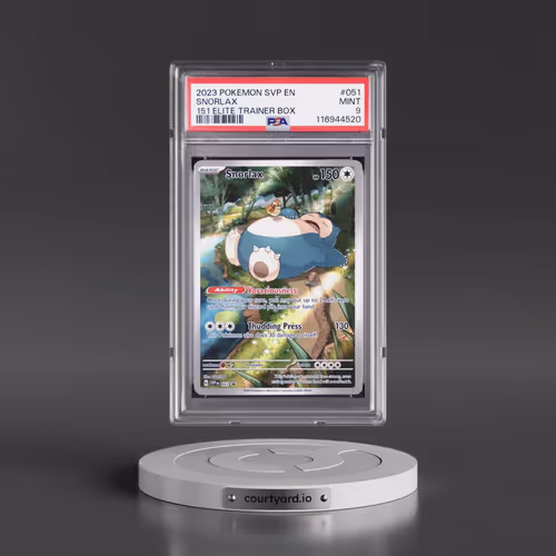 2023 Pokémon Svp EN-SV Black Star Promo #051 Snorlax - 151 Elite Trainer Box (PSA 9 MINT)