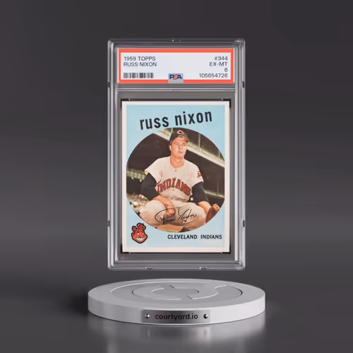 1959 Topps #344 Russ Nixon (PSA 6 EX-MT)