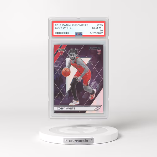 2019 Panini Chronicles #295 Coby White (PSA 10 GEM MINT)