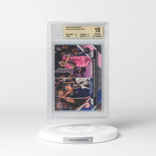 2024 Topps Now MLS #128 Lionel Messi/Steph Curry (BGS 10 PRISTINE)