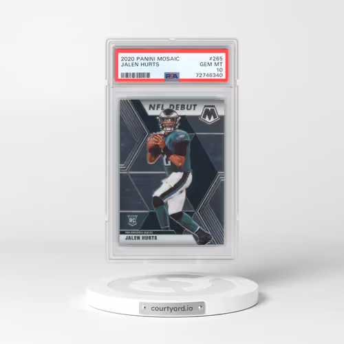 2020 Panini Mosaic #265 Jalen Hurts (PSA 10 GEM MINT)