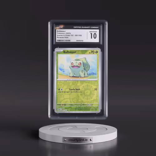 2023 Scarlet & Violet 151 - MEW EN #001/165 Bulbasaur - Reverse Holo (CGC 10 GEM MINT)