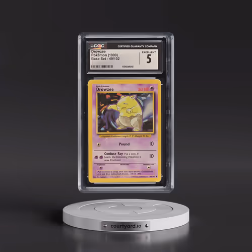 1999 Base Set #49/102 Drowzee (CGC 5 EX)