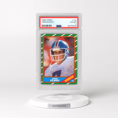 1986 Topps #112 John Elway (PSA 6 EX-MT)