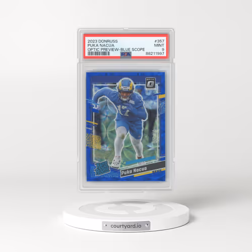 2023 Panini Donruss #357 Puka Nacua - Optic Preview-Blue Scope (PSA 9 MINT)