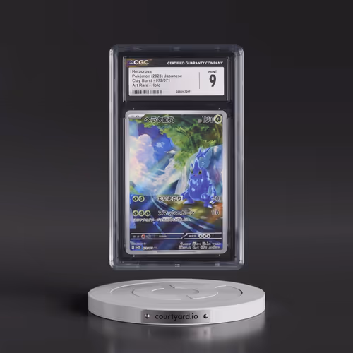2023 Pokémon Sv2d-Clay Burst #072 Heracross - Art Rare (CGC 9 MINT)