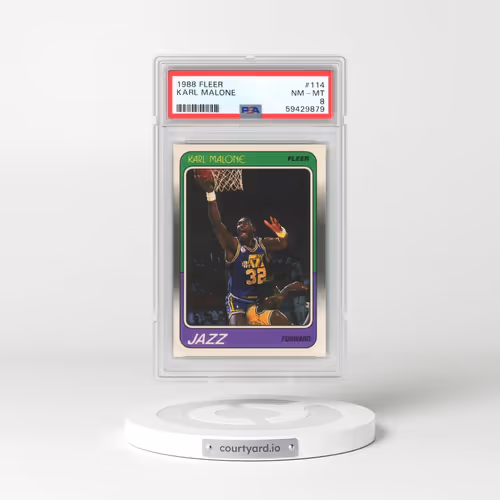 1988 Fleer #114 Karl Malone (PSA 8 NM-MT)