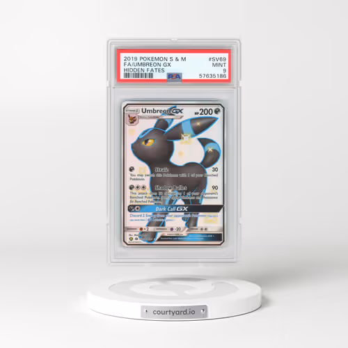 2019 Pokémon Sun & Moon Hidden Fates #SV69 Umbreon GX - Holo Full Art (PSA 9 MINT)