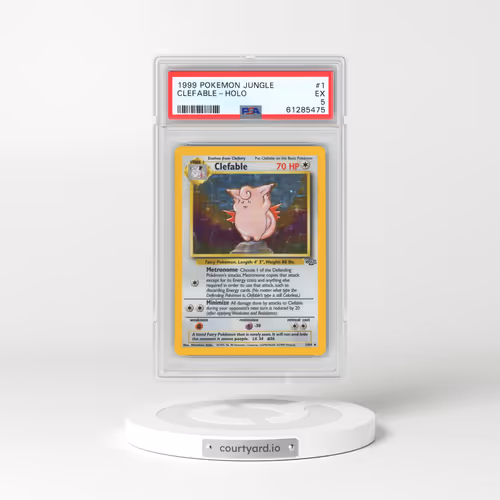 1999 Pokémon Jungle #1 Clefable - Holo (PSA 5 EX)