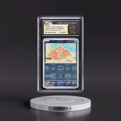 2023 Pokémon Card 151 #098/165 Krabby - Reverse Holo Poké Ball (CGC 10 PRISTINE)