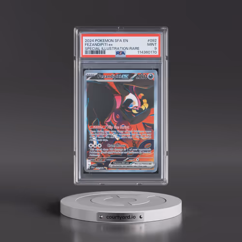 2024 Pokémon Sfa EN-Shrouded Fable #092 Fezandipiti EX - Holo Special Illustration Rare (PSA 9 MINT)
