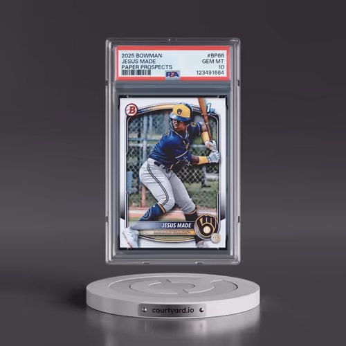 2025 Bowman Paper Prospects #BP66 Jesus Made (PSA 10 GEM MINT)