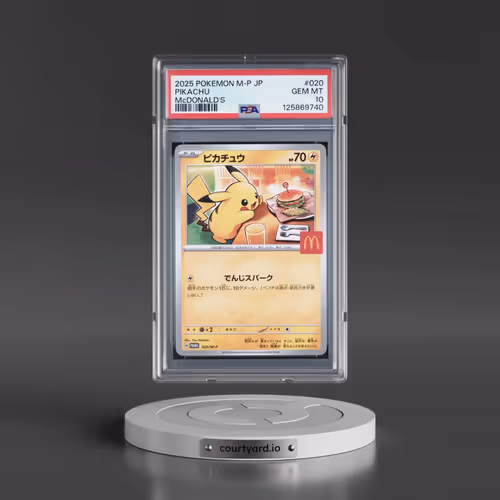 2025 Pokémon M-P Promo #020 Pikachu - McDonald's (PSA 10 GEM MINT)