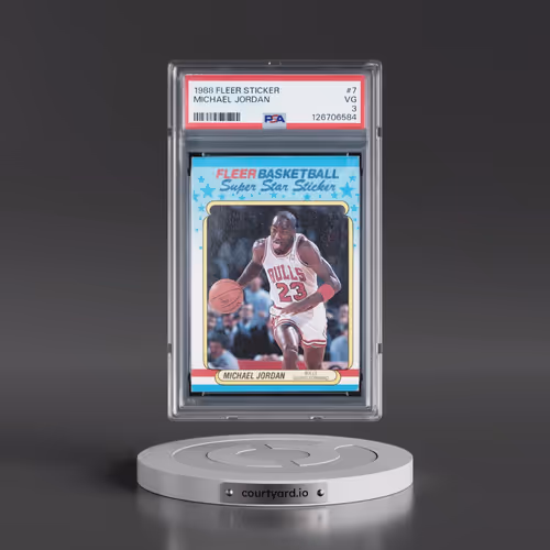1988 Fleer Sticker #7 Michael Jordan (PSA 3 VG)