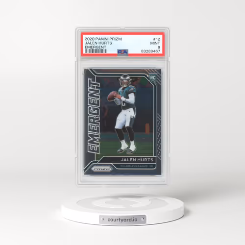 2020 Panini Prizm Emergent #12 Jalen Hurts (PSA 9 MINT)