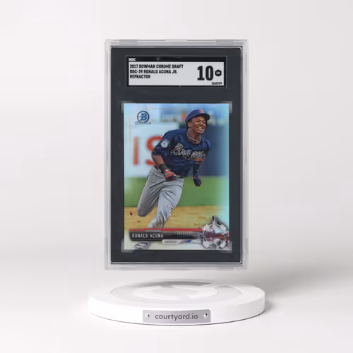 2017 Bowman Chrome Draft #BDC-39 Ronald Acuna Jr. - Refractor (SGC 10 GEM MINT)