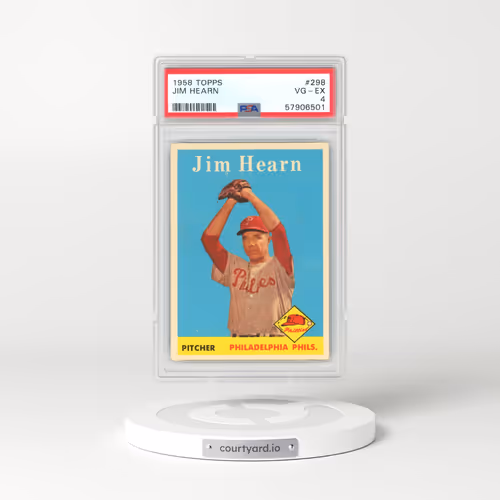 1958 Topps #298 Jim Hearn (PSA 4 VG-EX)