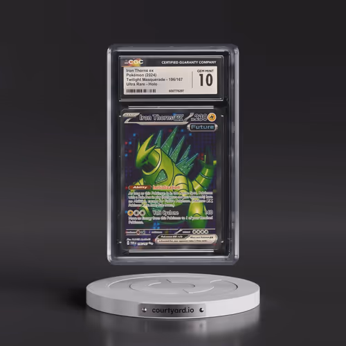 2024 Twilight Masquerade - TWM EN #196/167 Iron Thorns ex - Ultra Rare Holo (CGC 10 GEM MINT)