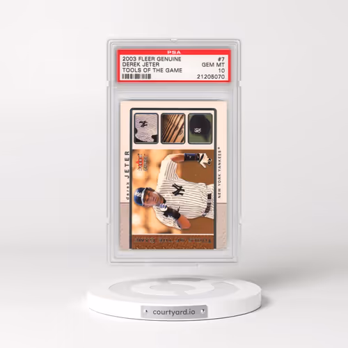 2003 Fleer Genuine Tools of the Game #7 Derek Jeter - Tools of the Game (PSA 10 GEM MINT)