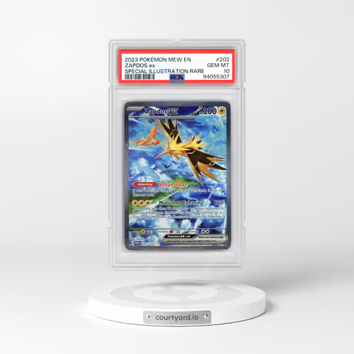 2023 Pokémon Mew EN-151 #202 Zapdos EX - Holo Special Illustration Rare (PSA 10 GEM MINT)
