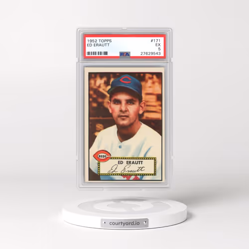 1952 Topps #171 Ed Erautt (PSA 5 EX)