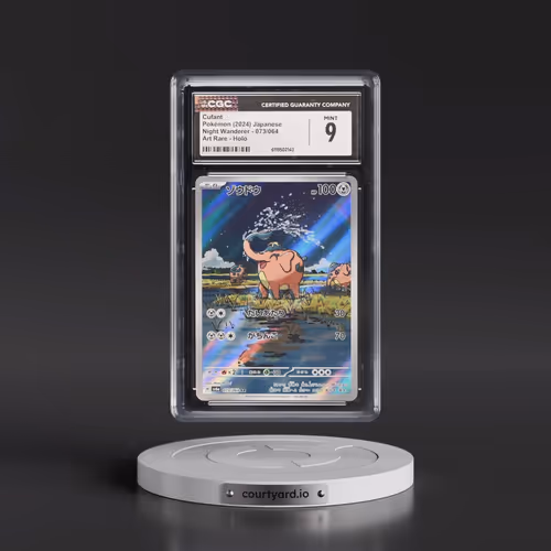2024 Pokémon Sv6a-Night Wanderer #073 Cufant - Art Rare (CGC 9 MINT)
