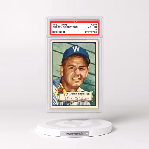1952 Topps #245 Sherry Robertson (PSA 4 VG-EX)