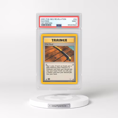 2001 Pokémon Neo Revelation #64 Old Rod - 1st Edition (PSA 9 MINT)