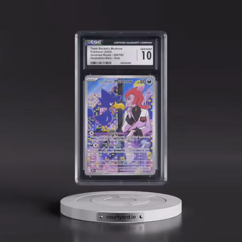 2025 Destined Rivals - DRI EN #200/182 Team Rocket's Murkrow - Illustration Rare Holo (CGC 10 GEM MI