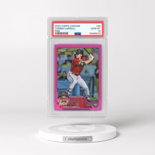2023 Topps Chrome #95 Corbin Carroll - Pink Refractor (PSA 10 GEM MINT)