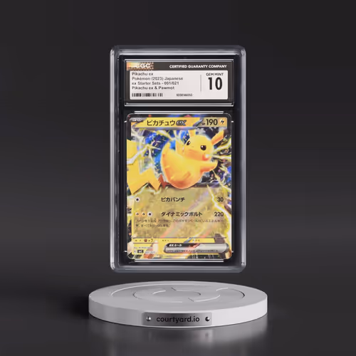 2023 Pokémon Svc-EX Starter Set: Pikachu & Pawmot #001 Pikachu EX - Holo (CGC 10 GEM MINT)