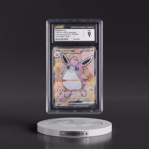 2023 Pokémon Card 151 #189/165 Wigglytuff ex - Super Rare Holo (CGC 9 MINT)
