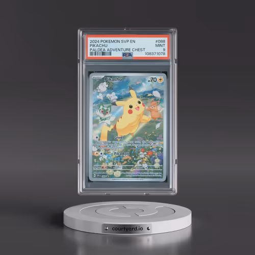 2024 Pokémon Svp EN-SV Black Star Promo #088 Pikachu - Paldea Adventure Chest (PSA 9 MINT)