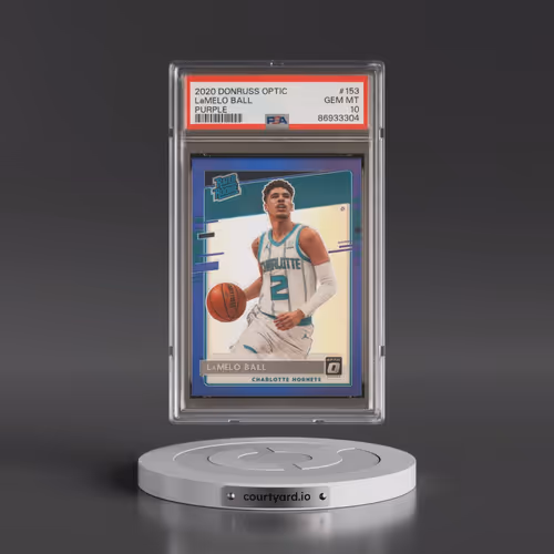 2020 Panini Donruss Optic #153 LaMelo Ball - Purple (PSA 10 GEM MINT)