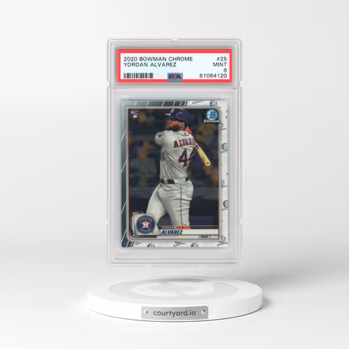 2020 Bowman Chrome #25 Yordan Alvarez (PSA 9 MINT)