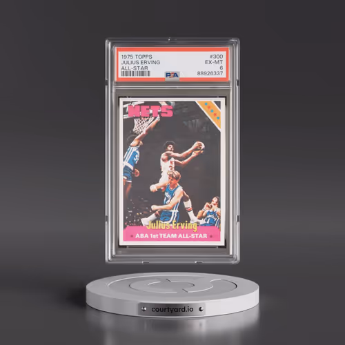1975 Topps #300 Julius Erving - All-Star (PSA 6 EX-MT)