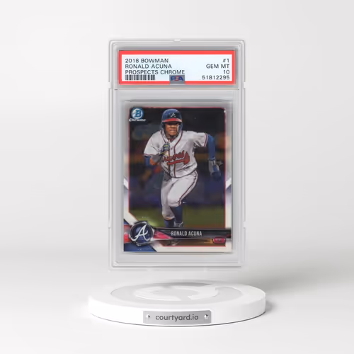 2018 Bowman Prospects Chrome #1 Ronald Acuna (PSA 10 GEM MINT)