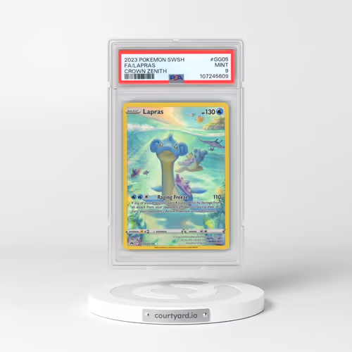 2023 Pokémon Sword and Shield Crown Zenith #GG05 Lapras - Full Art (PSA 9 MINT)
