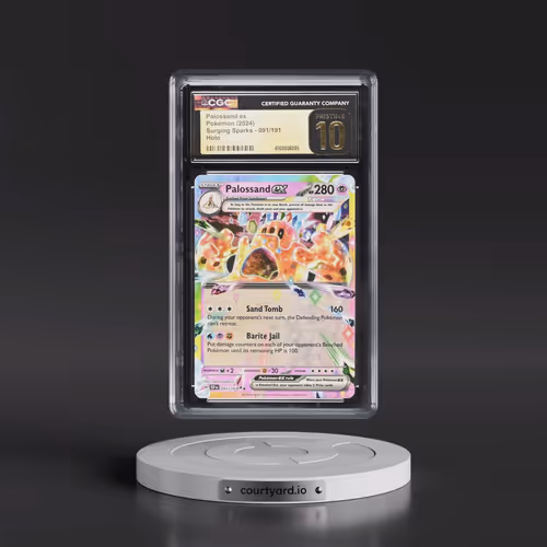 2024 Pokémon Ssp EN-Surging Sparks #091 Palossand EX - Holo (CGC 10 PRISTINE)