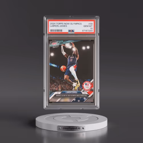 2024 Topps Now Olympic Games #30 LeBron James (PSA 10 GEM MINT)