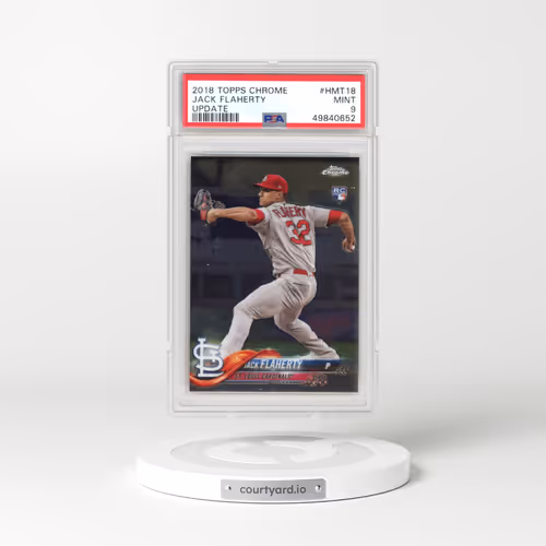 2018 Topps Chrome Update #HMT18 Jack Flaherty (PSA 9 MINT)
