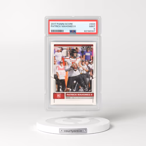 2017 Panini Score #403 Patrick Mahomes II (PSA 9 MINT)