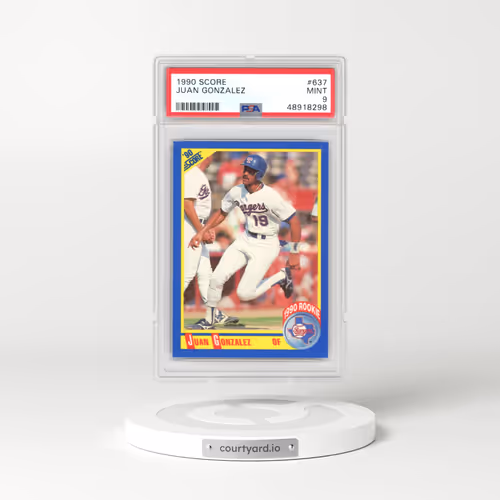 1990 Score #637 Juan Gonzalez (PSA 9 MINT)